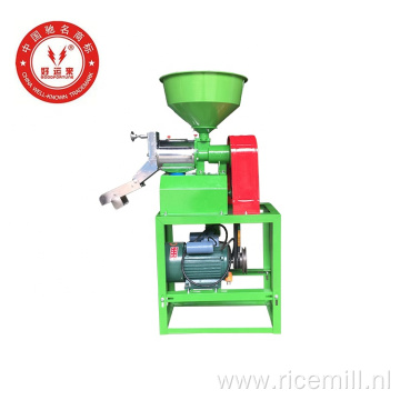 Mini auto electric motor rice milling machine